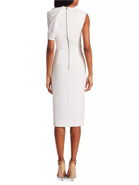 Dress 3120: Alice + Olivia "Kiro Ruffled Shoulder Midi" waist 31