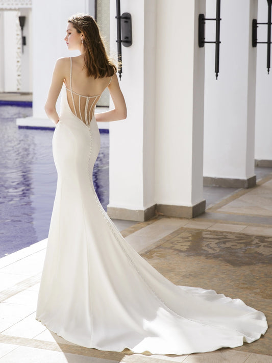 New Dress: 3201 Blue by Enzoani “Roshana” Waist: 32