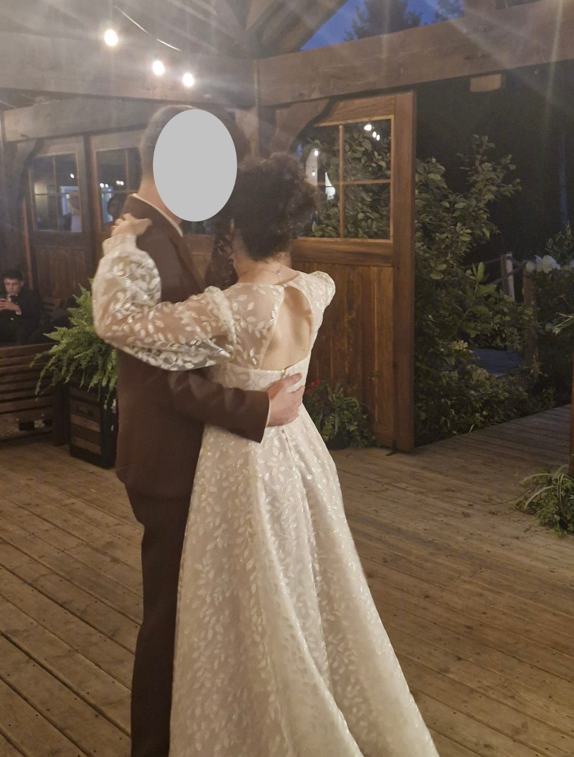 Dress: 2717  Essense of Australia “D3899” with Custom Sleeves Waist: 27