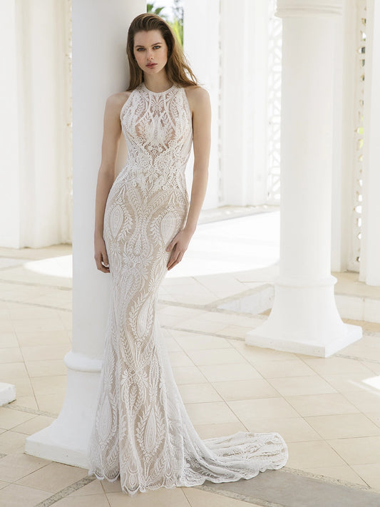 New Dress: 3216 Blue by Enzoani “Raven” Waist: 32