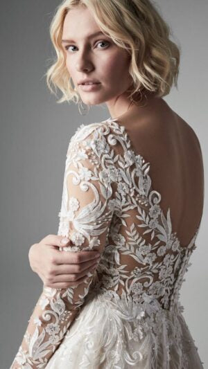 Dress: 2744 Sottero & Midgley “Zander” Waist: 27