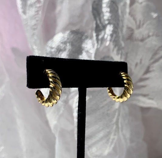 Victoria Emerson "Elena Croissant Hoop Earrings"