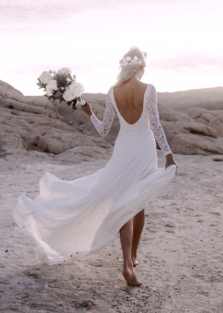 Dress 3037: Wear Your Love "Faith" waist 30 in cream