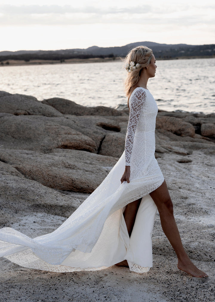 Dress 3037: Wear Your Love "Faith" waist 30 in cream