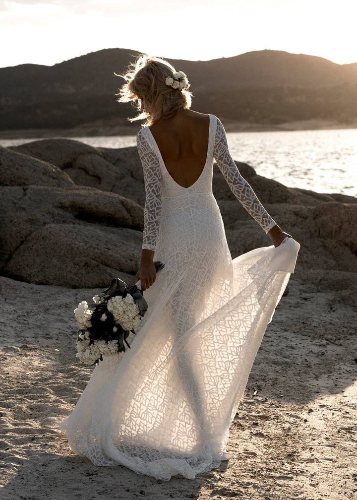 Dress 3037: Wear Your Love "Faith" waist 30 in cream