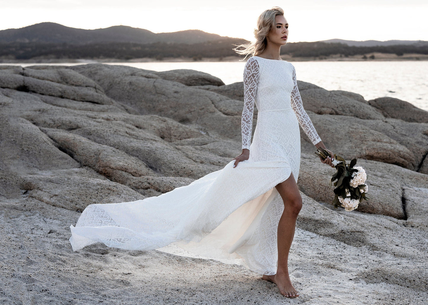 Dress 3037: Wear Your Love "Faith" waist 30 in cream