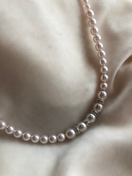 Pale Pink Pearl Necklace