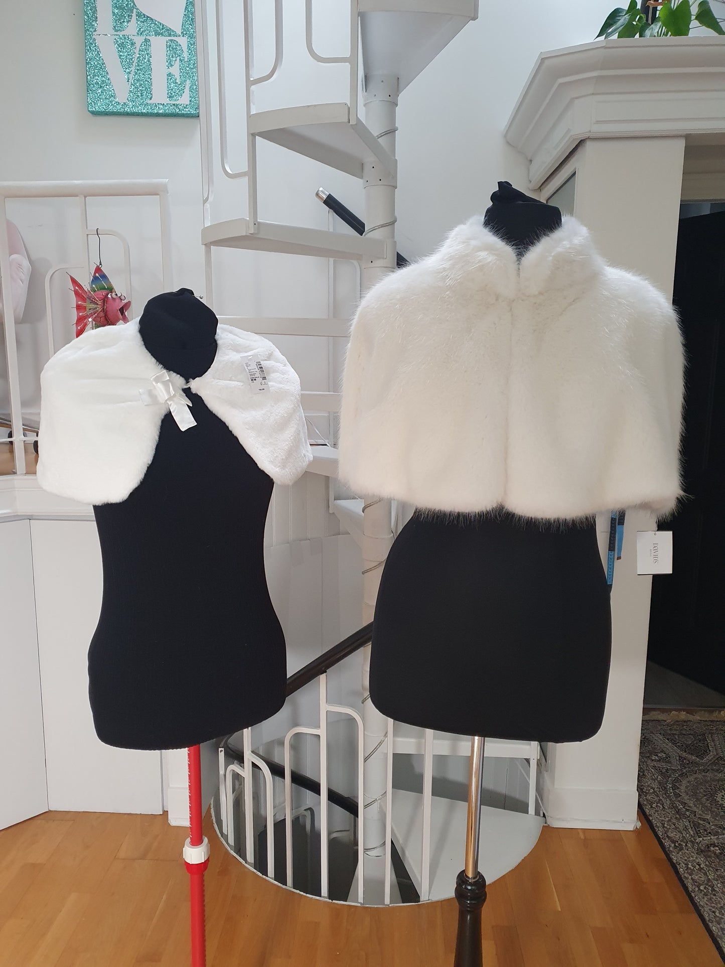 Fur 15 Children's size faux fur capelets