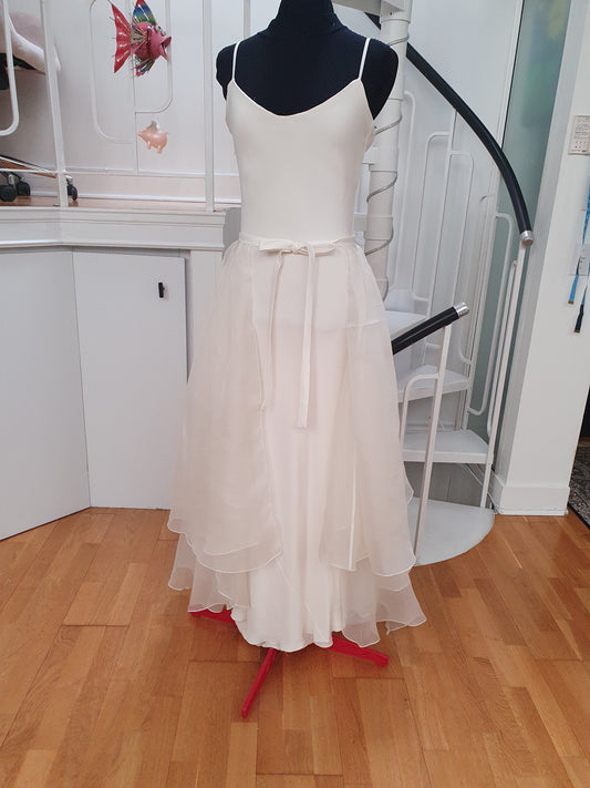 Overskirt 11: EcoChic Bridal silk organza waist 25-35