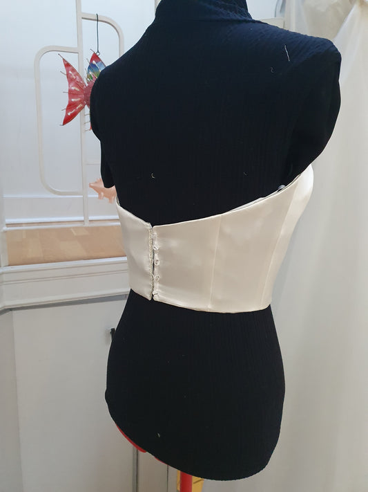 Top 6: EcoChic Bridal/Alyne strapless crop top waist 27