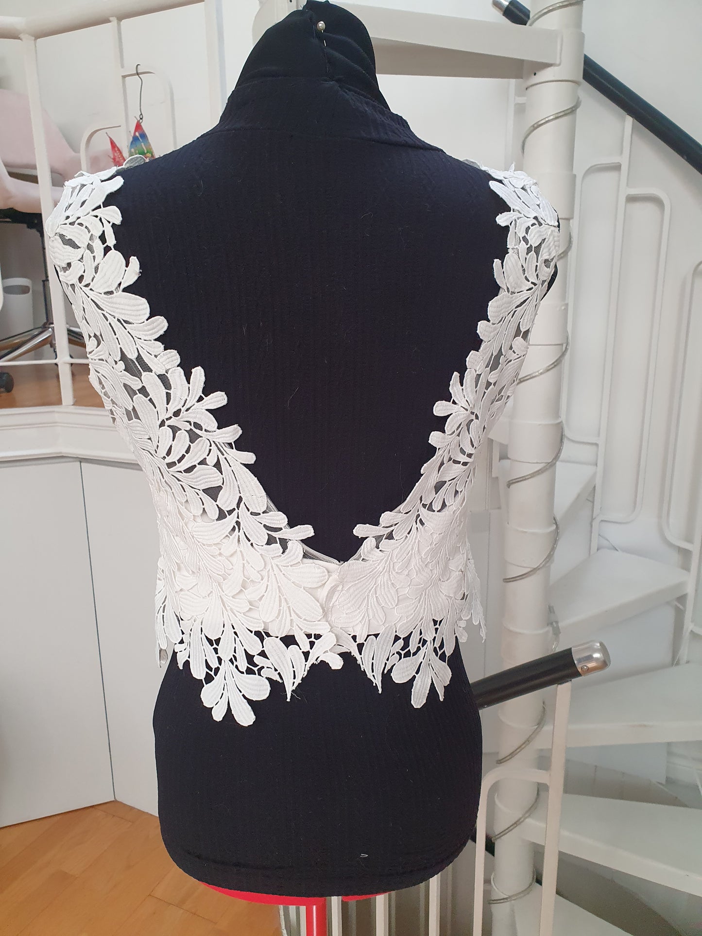 Top 7: EcoChic Bridal/Mikaella lace with plunging V, adjustable 28-31