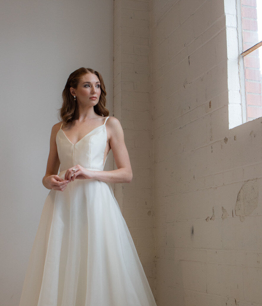 Dress 2602: Julia Cork and EcoChic Bridal waist 26