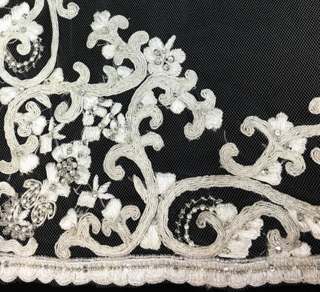 Veil V705: Rivini Beaded Cathedral veil