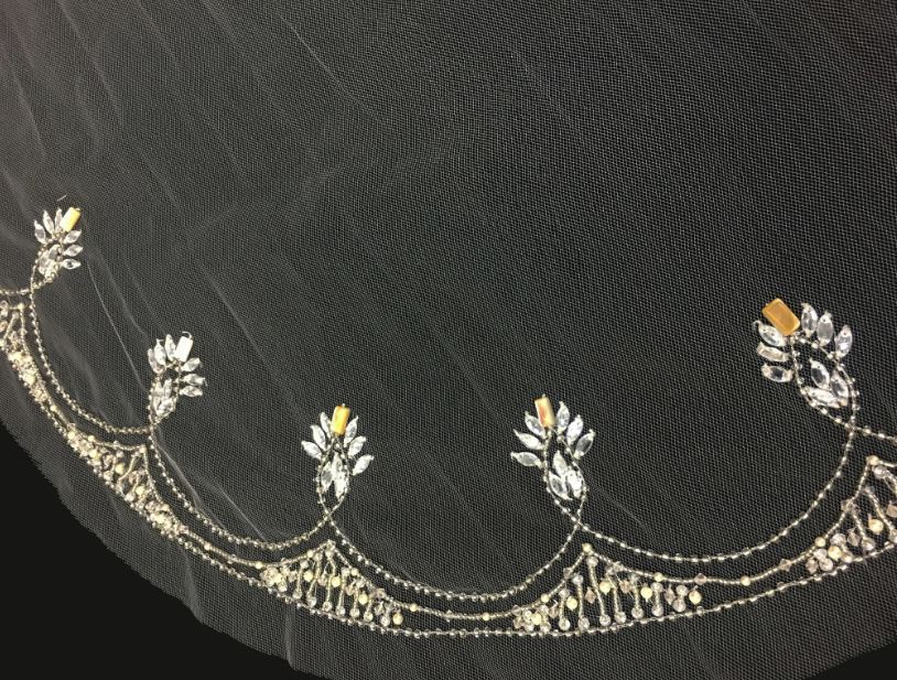 Veil V711: Rivini Beaded Cathedral veil