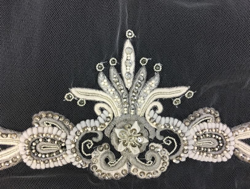 Veil V712: Rivini Beaded Cathedral veil