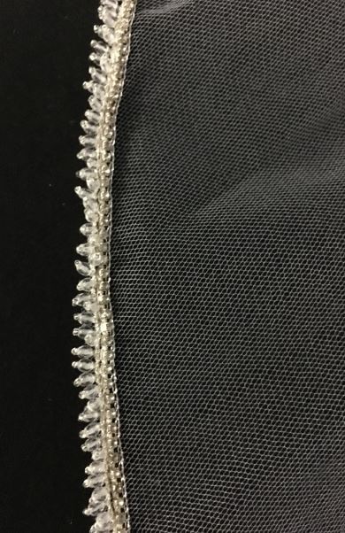 Veil V723: Rivini Beaded Fingertip veil