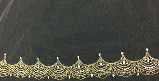 Veil V727: Rivini Beaded Cathedral veil