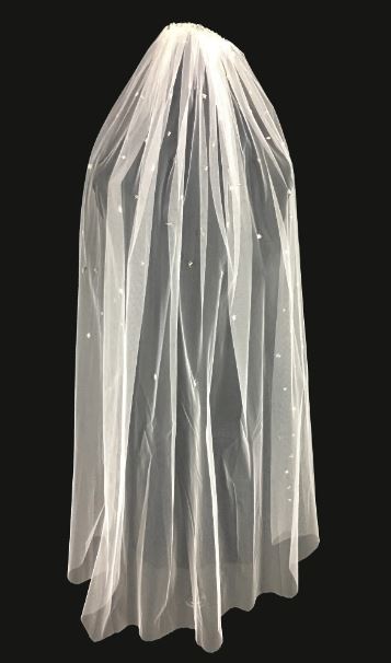 Veil V730: Rivini Beaded Fingertip veil