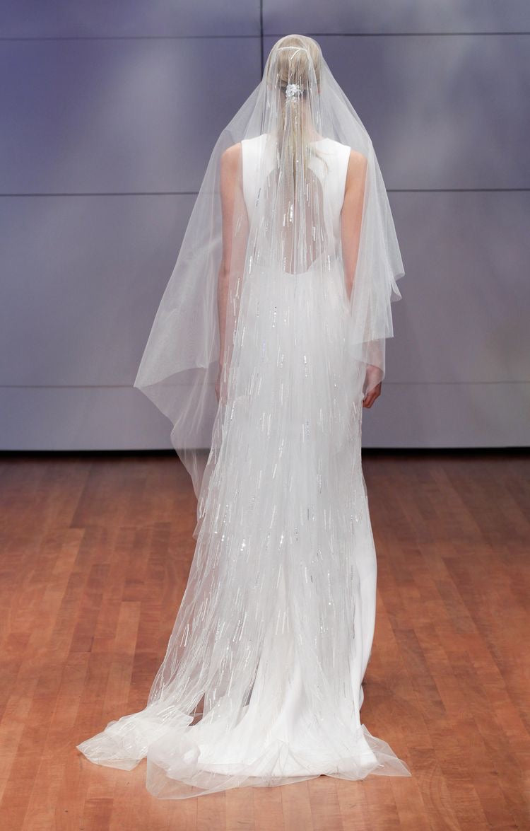 Veil V742: Rivini Beaded Chapel veil