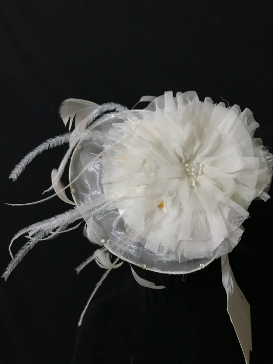 Birdcage 53: Net with Crystals and Tulle Flowers