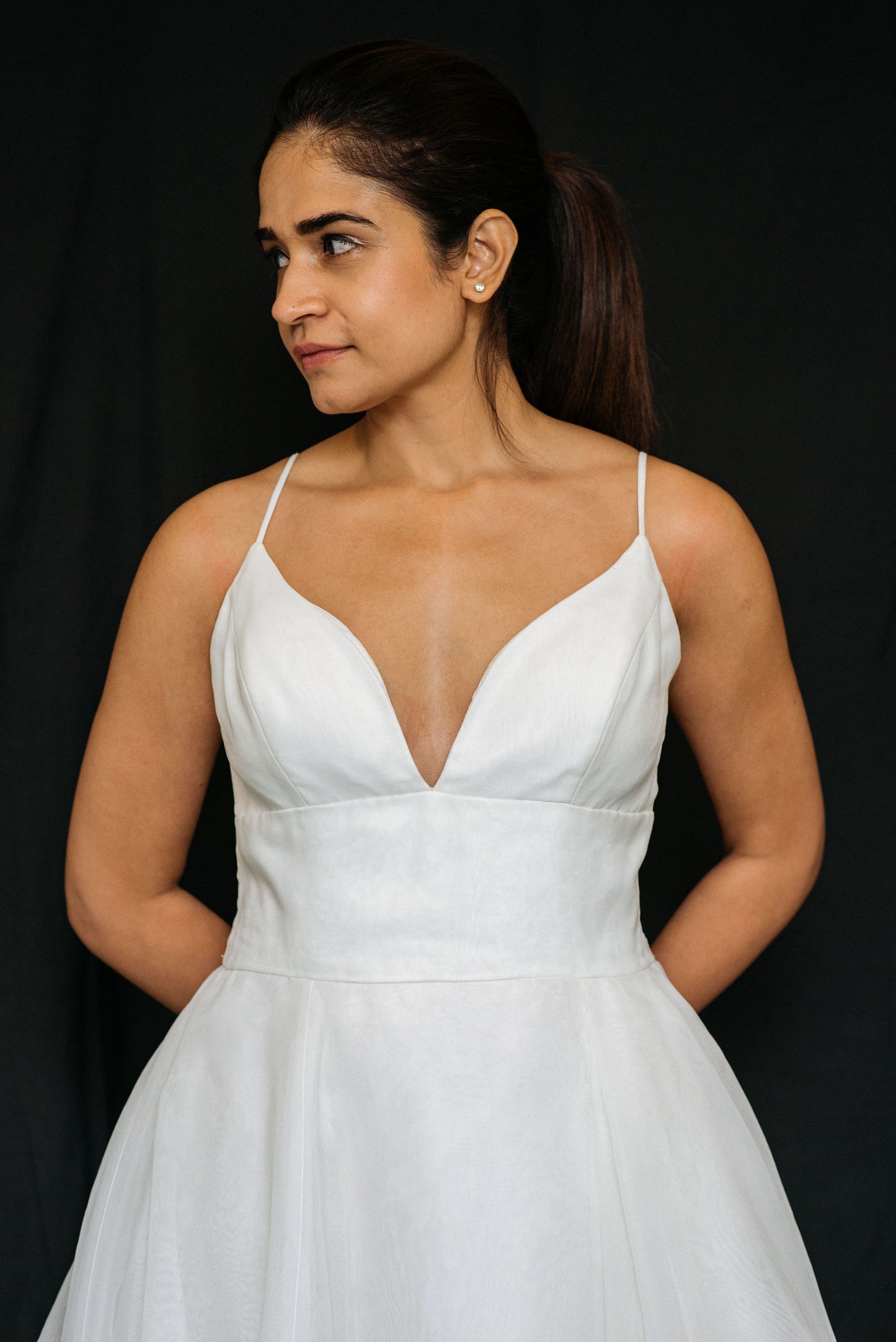 Dress 3122: EcoChic Bridal + Blush by Hayley Paige "Halsey" waist 31