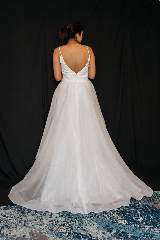 Dress 4830: EcoChic Bridal + Blush by Hayley Paige "Halsey" waist 31