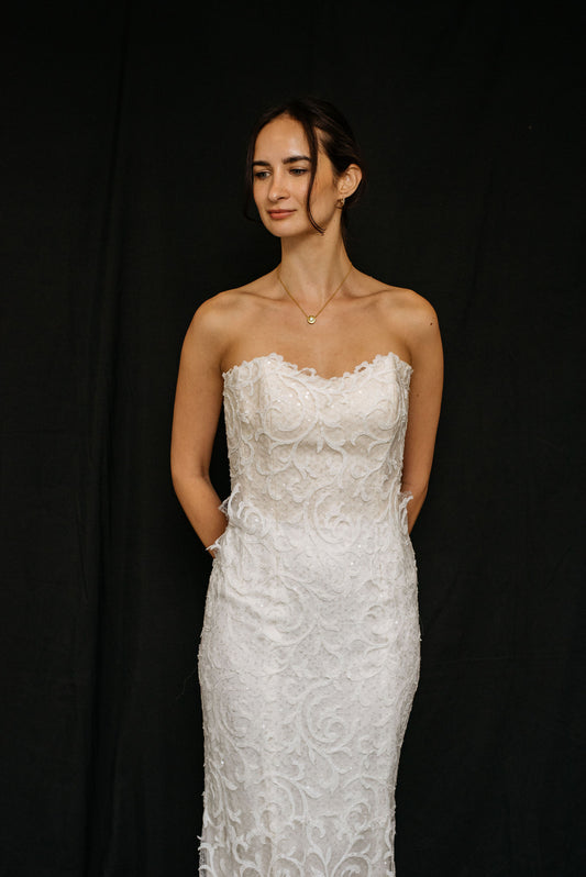 Dress 3782: Private + EcoChic Bridal waist 26