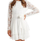 Dress: 2613  Forever New "Sansa Lace Skater Mini Dress" Waist: 26