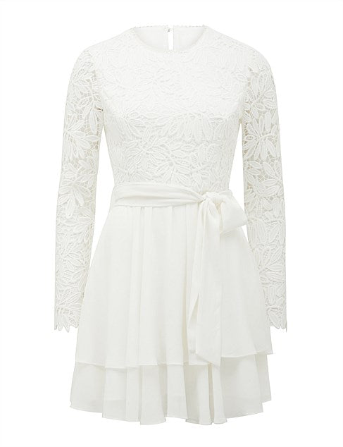 Dress: 2613  Forever New "Sansa Lace Skater Mini Dress" Waist: 26