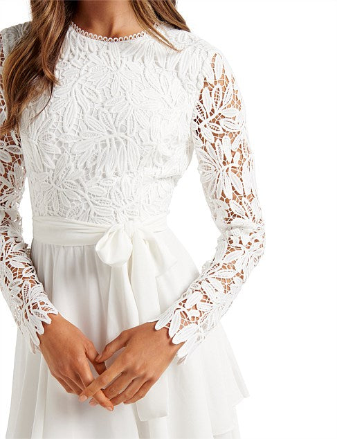 Dress: 2613  Forever New "Sansa Lace Skater Mini Dress" Waist: 26
