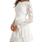 Dress: 2613  Forever New "Sansa Lace Skater Mini Dress" Waist: 26