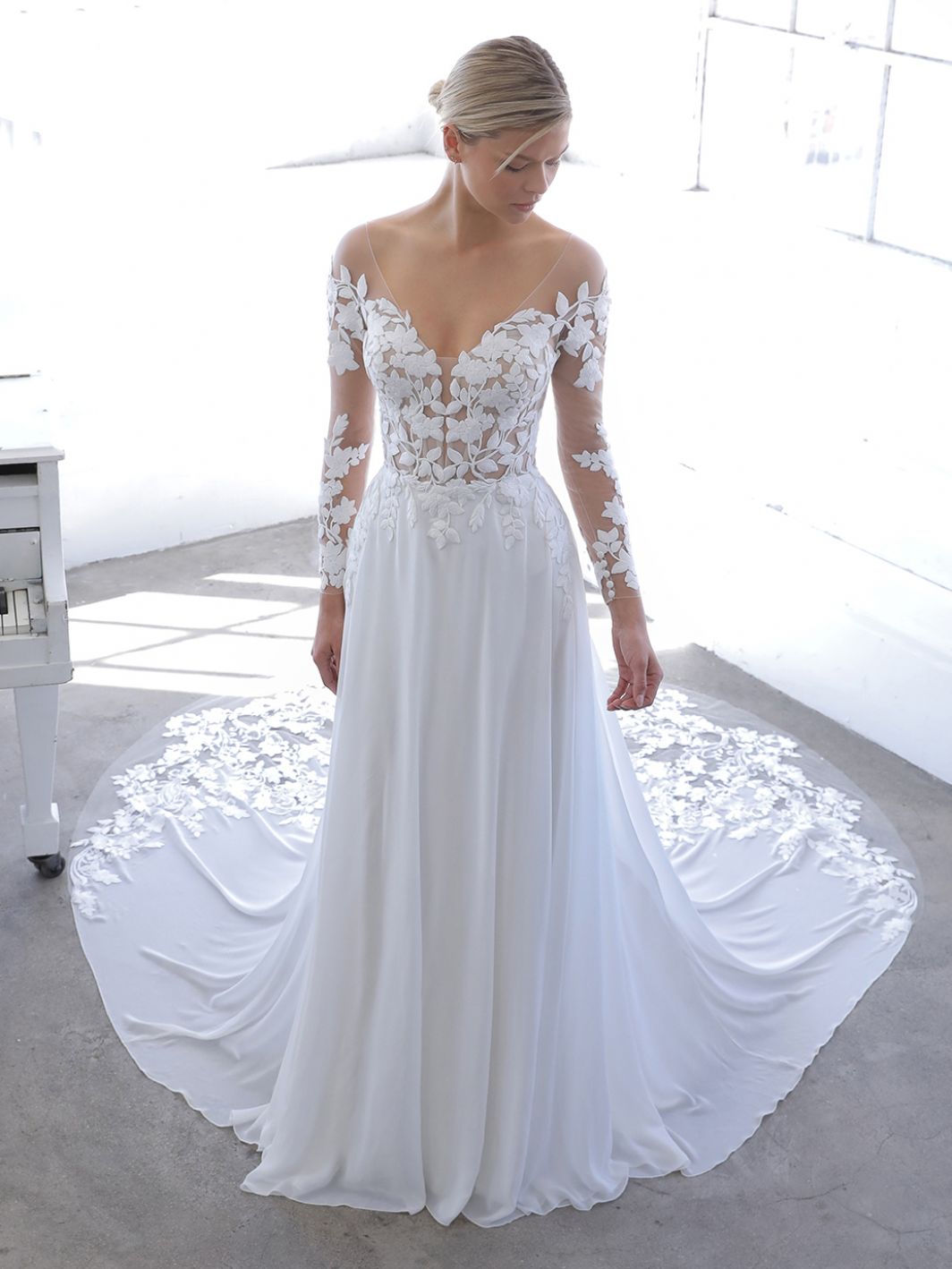 New Dress: 3218 Blue by Enzoani “Nandana” Waist: 32