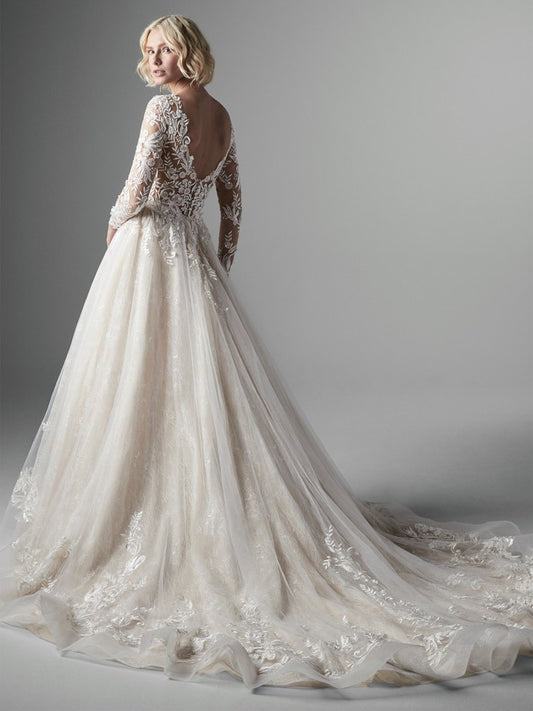 Dress: 2744 Sottero & Midgley “Zander” Waist: 27