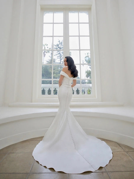 Dress: 4201 Blue by Enzoani "Marla" Waist: 42
