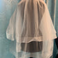Veil 122: Horsehair edge veil fingertip length 2 tier