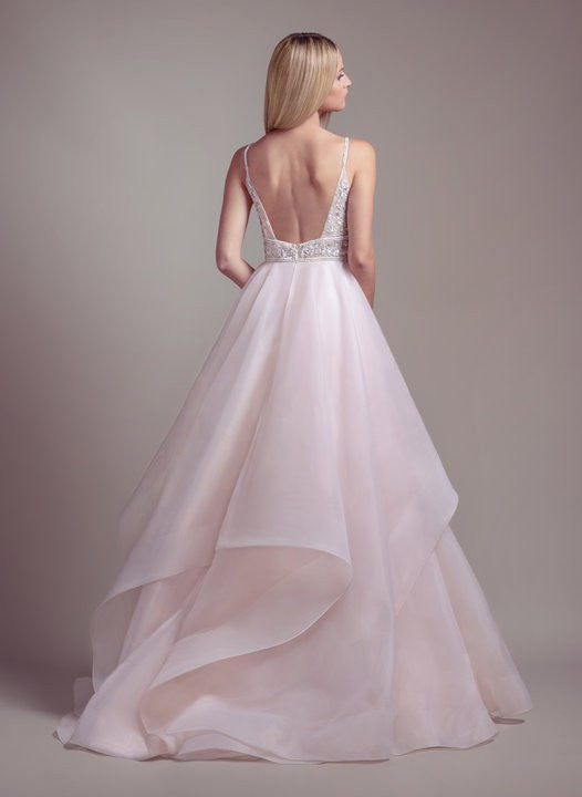 New Dress: 3037 Blush by Hayley Paige “Phoenix” Waist: 30