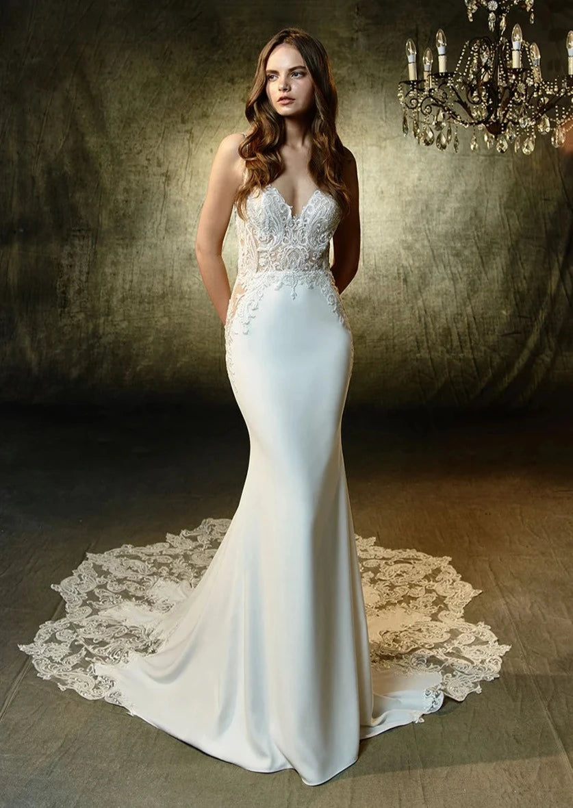 Dress: 3100 Blue by Enzoani “Lena” Waist: 31