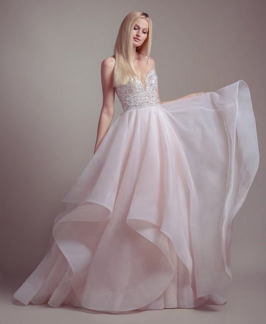 New Dress: 3037 Blush by Hayley Paige “Phoenix” Waist: 30