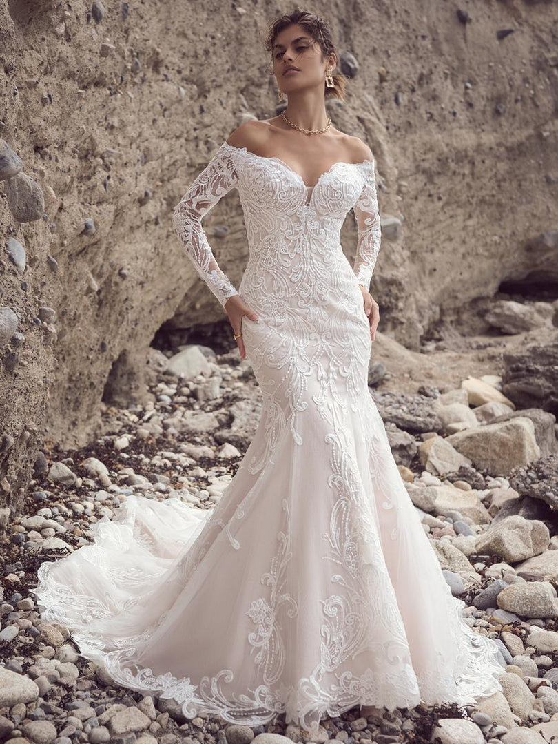 Dress: 3112 Sottero & Midgley “Viola” Waist: 31