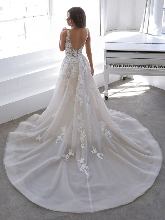 New Dress: 3024 Blue by Enzoani “Nala” Waist: 30