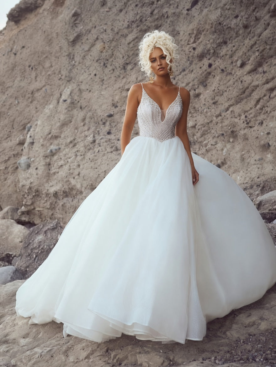 Dress: 3122 Sottero & Midgley “Bannock” Waist: 31