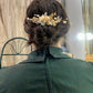 White and Gold Floral Hair Accessories