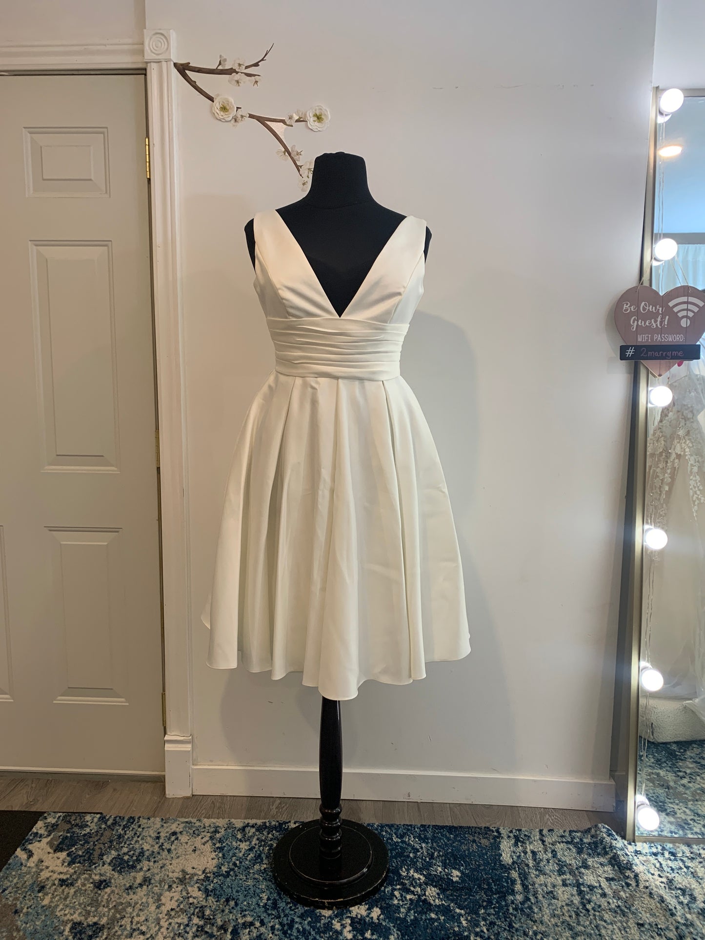 Dress 3420: David's Bridal "V3848" waist 34 shortened