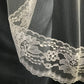 Veil 130misc: Light Ivory Fingertip Veils with Lace Trim