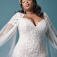 Maggie Sottero "Erin" Tulle Jacket/Train