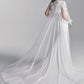 Maggie Sottero "Erin" Tulle Jacket/Train