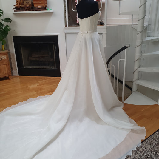 Skirt 112: EcoChic Bridal full organza skirt waist 32
