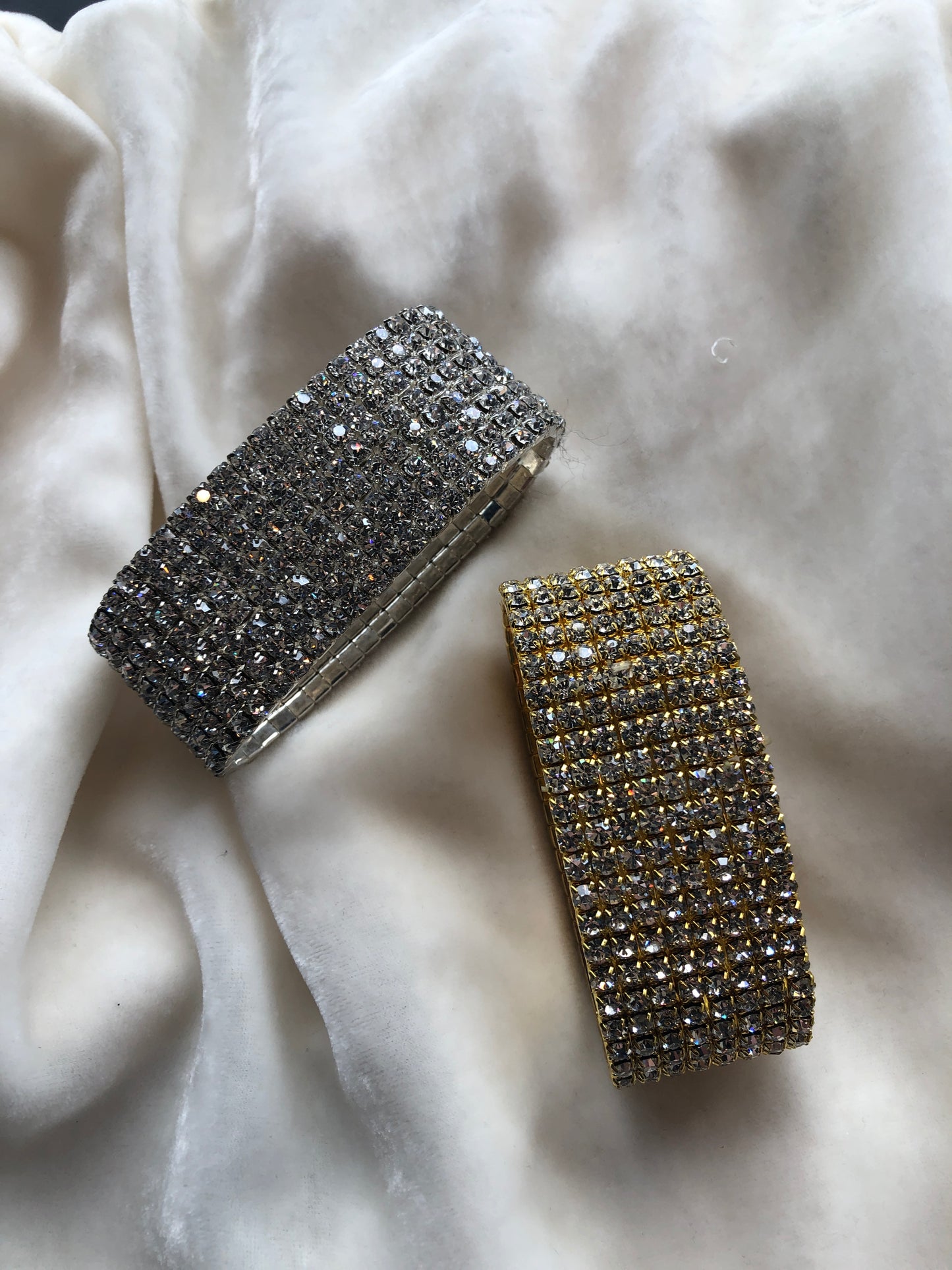 Wide Rhinestone Bracelet