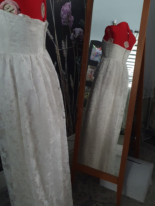 Dress 4819: Davie and Chiyo Strapless Gown Waist 30