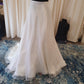 Skirt 10: EcoChic Bridal A-line silk organza skirt waist 28